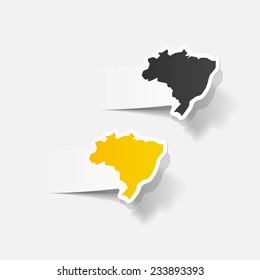 realistic design element: brazil