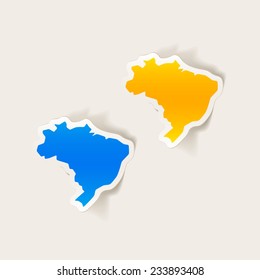 realistic design element: brazil