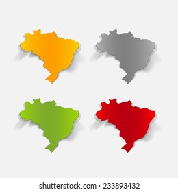 realistic design element: brazil