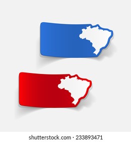 realistic design element: brazil