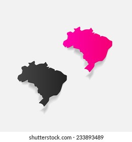 realistic design element: brazil
