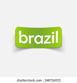 realistic design element: brazil