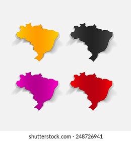 realistic design element: brazil