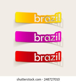 realistic design element: brazil