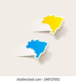 realistic design element: brazil