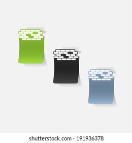 realistic design element: brick