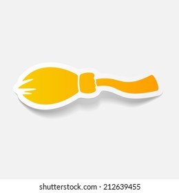 realistic design element: broom