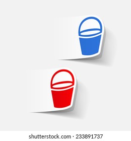 realistic design element: bucket