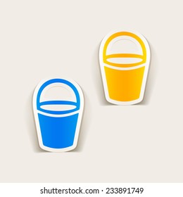 realistic design element: bucket