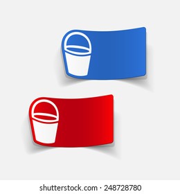 realistic design element: bucket