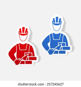 realistic design element. builder