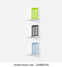 realistic design element: building
