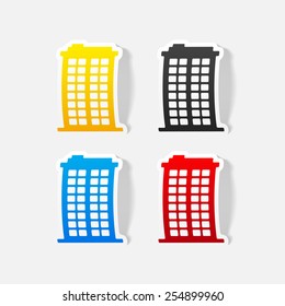 realistic design element: building