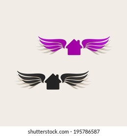 realistic design element: building, wing