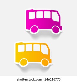 realistic design element: bus