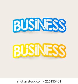 realistic design element: business