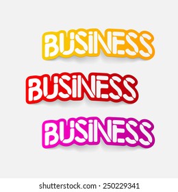 realistic design element: business