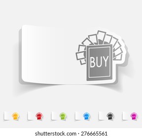 realistic design element. buy sign