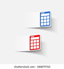 realistic design element: calculator
