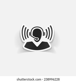 realistic design element: call center