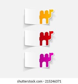 realistic design element: camel
