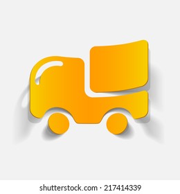 realistic design element: car, delivery