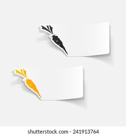 realistic design element: carrots