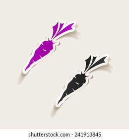 realistic design element: carrots