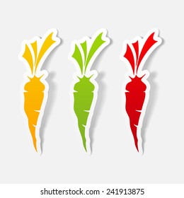 realistic design element: carrots