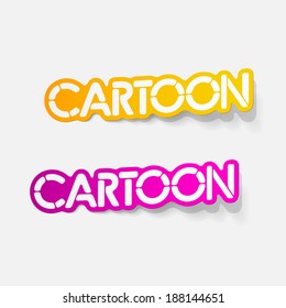 realistic design element: cartoon