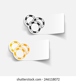 realistic design element: casino chips