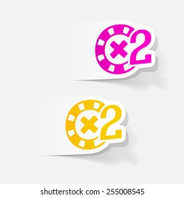 realistic design element: casino chips