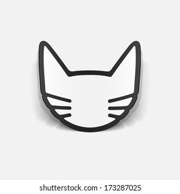 realistic design element: cat