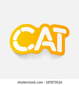 realistic design element: cat