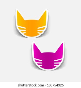 realistic design element: cat