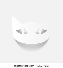 realistic design element: cat