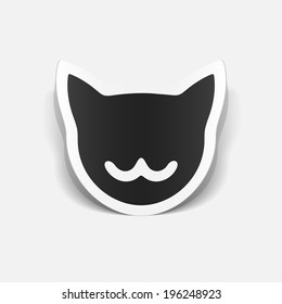 realistic design element: cat