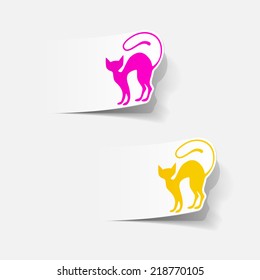 realistic design element: cat