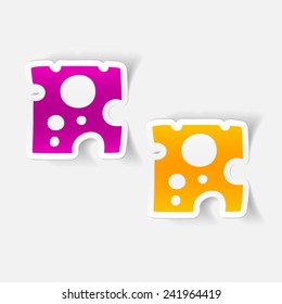 realistic design element: cheese