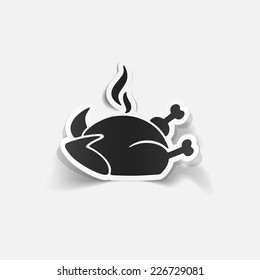 realistic design element: chicken
