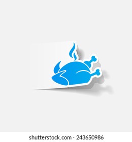 realistic design element: chicken