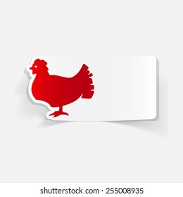 realistic design element: chicken