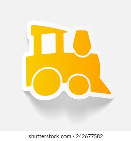 realistic design element: children's train