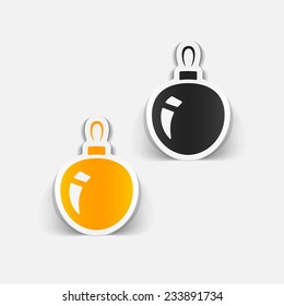 realistic design element: christmas ball