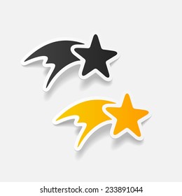 realistic design element: christmas star