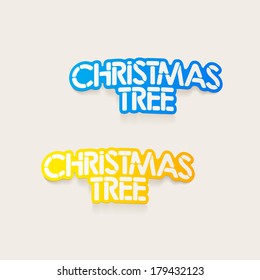 realistic design element: christmas tree