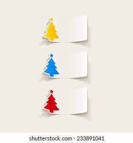 realistic design element: christmas tree