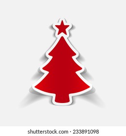realistic design element: christmas tree