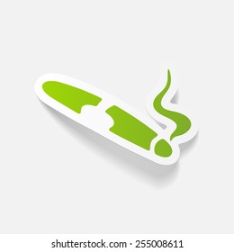 realistic design element: cigar