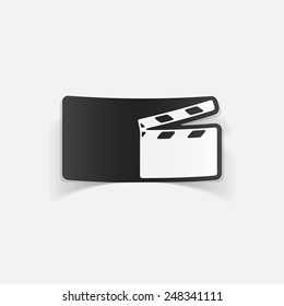 realistic design element: clapper cinema